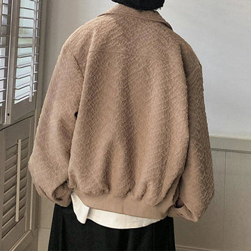 AIDASE  -  American Style Men Jacket Trendy All-match Long Sleeve Single-breasted Coats Simpel Metal Decoration Loose Clothes 21E6722 aidase-shop